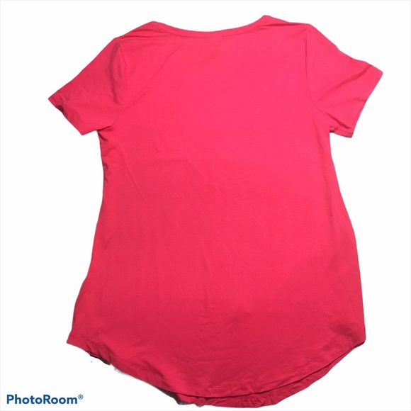 JM Collection Tunic Curved Hem Short Sleeve Shirt Small S - Picture 2 of 6